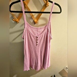 AE flowy henley tank, size large